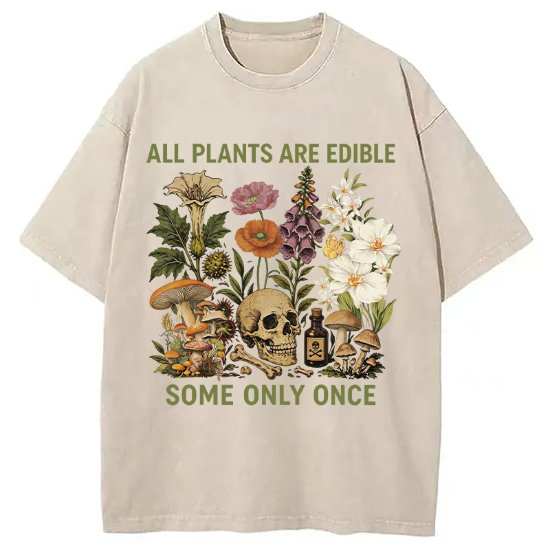 Modecanvas Some Only Once DTG Printing Washed T-Shirt