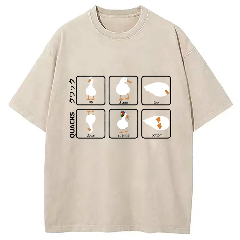 Modecanvas 3D Illustration Of A Duck Washed T-Shirt