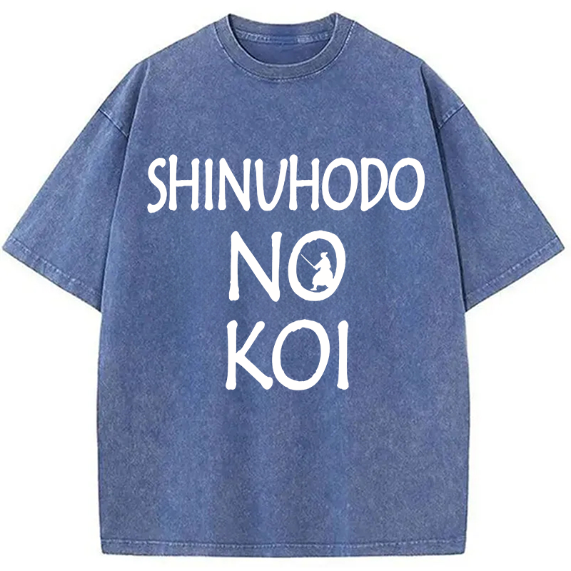 Modecanvas No Koi DTG Printing Washed T-Shirt