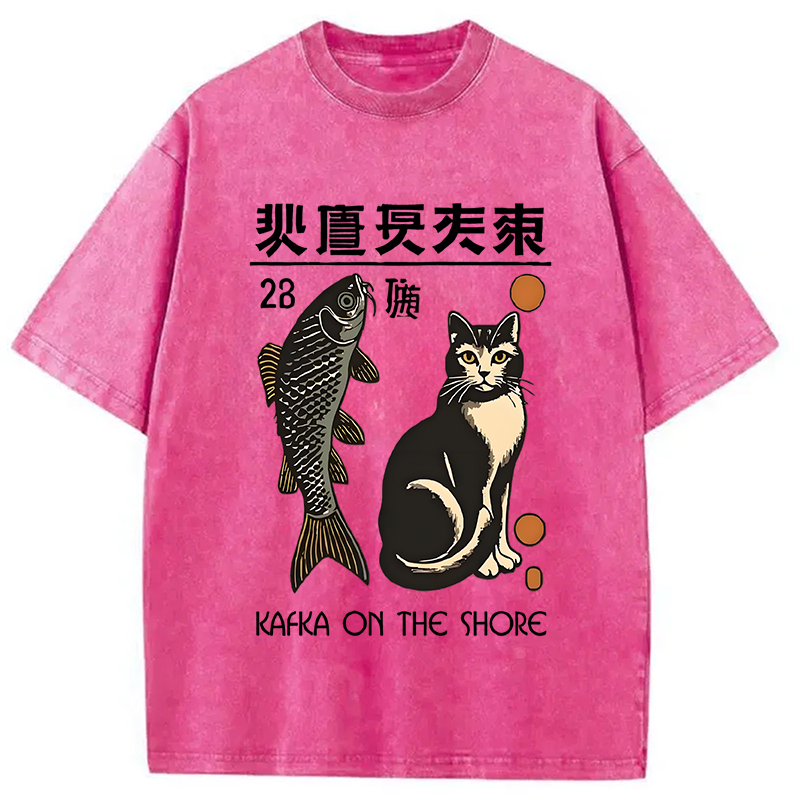 Modecanvas Kafka On The Shore Washed T-Shirt