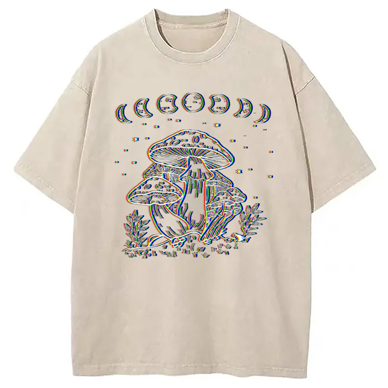Modecanvas Xeno Mycelium DTG Printing Washed T-Shirt-modecanvas