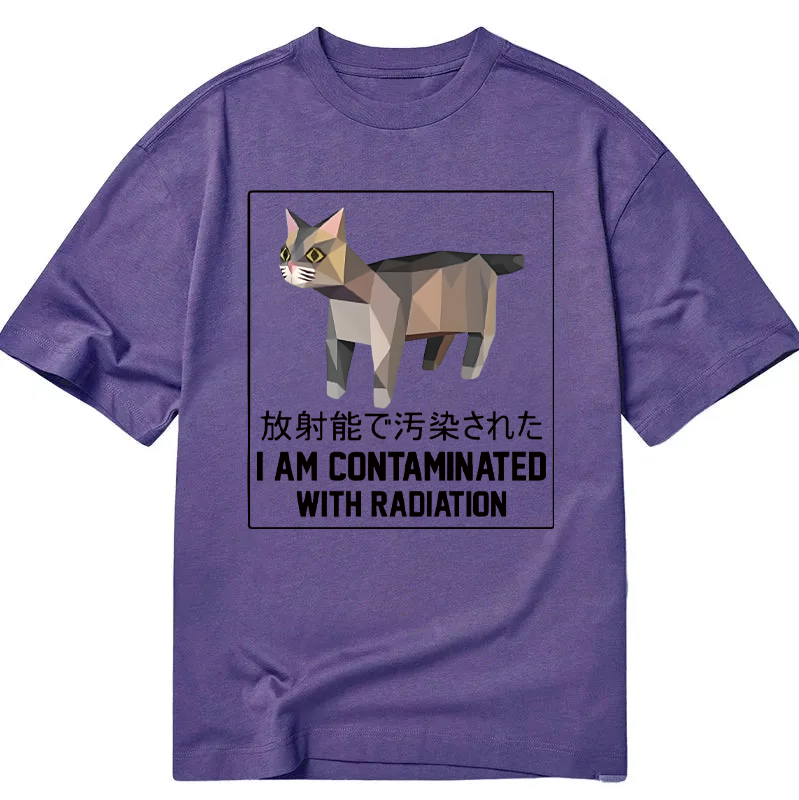 Modecanvas I Am Contaminated with Radiation Meme DTG Printing Classic T-Shirt-modecanvas