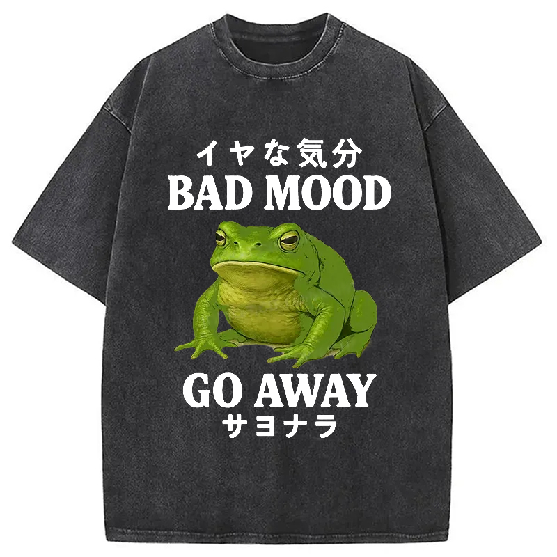 Modecanvas Goodbye To Bad Moods Washed T-Shirt