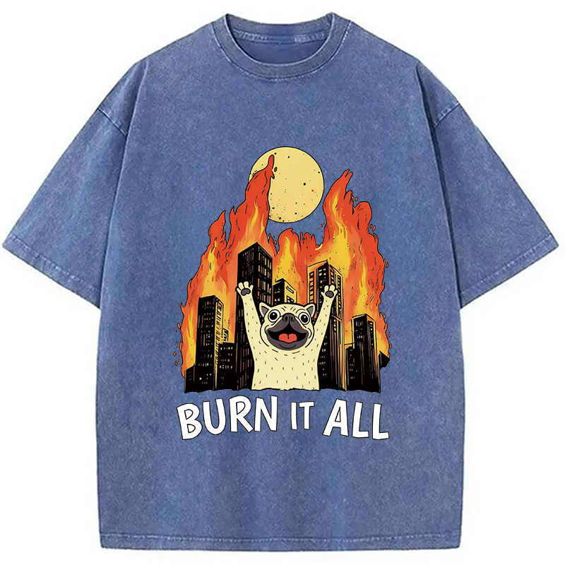 Modecanvas Burn It All DTG Printing Washed T-Shirt