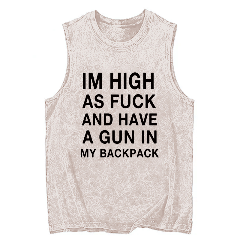 Modecanvas Im High DTG Printing Washed Tank-modecanvas