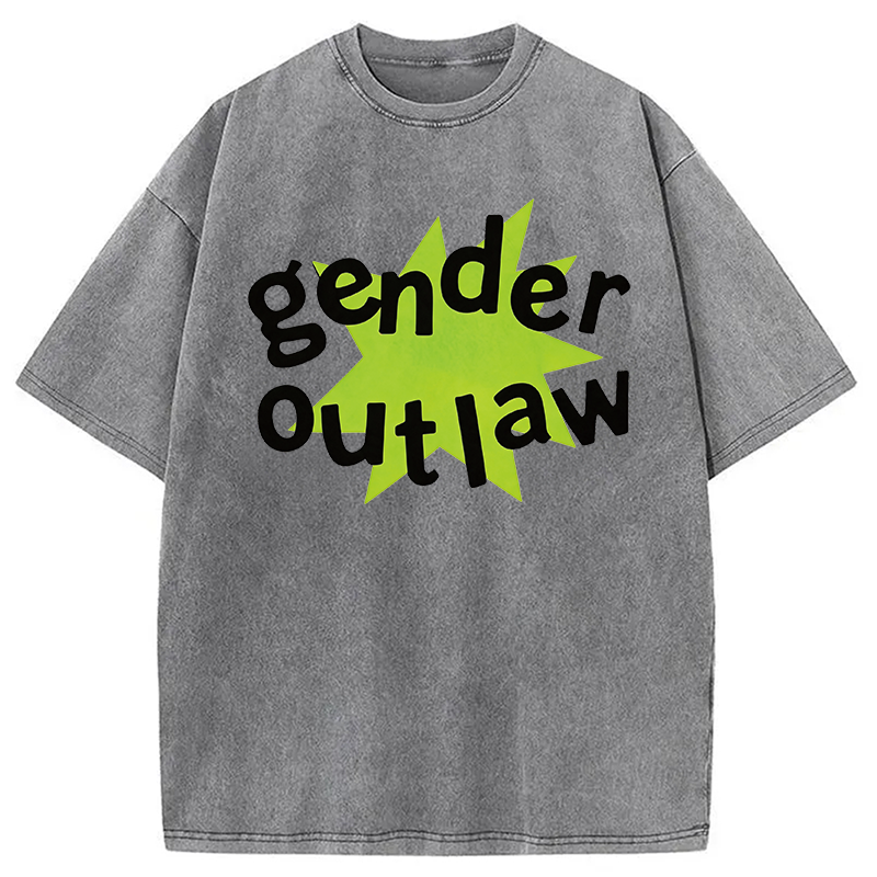 Modecanvas Gender Outlaw DTG Printing Washed T-Shirt