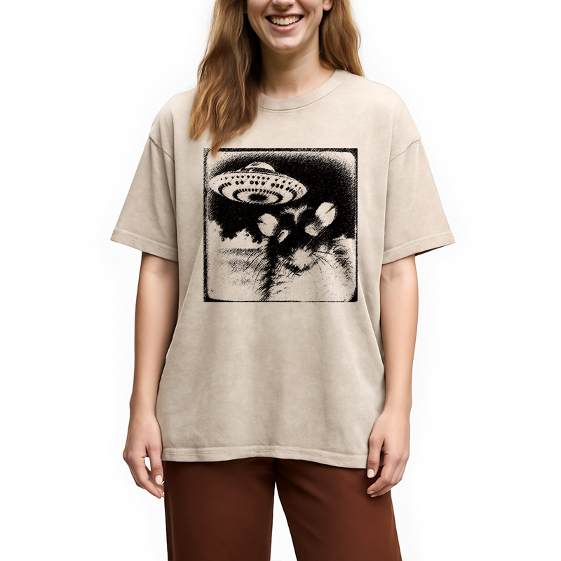 Modecanvas Where Is The Rat ? Washed T-Shirt