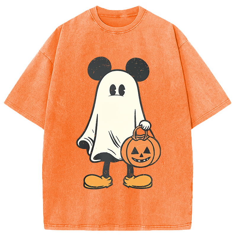 Modecanvas Halloween Mickey Washed T-Shirt