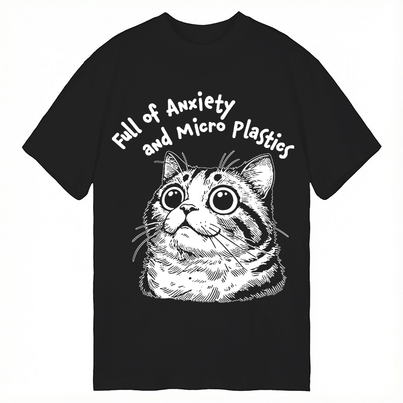 Modecanvas Full of Anxiety and Microplastics DTG Printing Classic T-Shirt-modecanvas