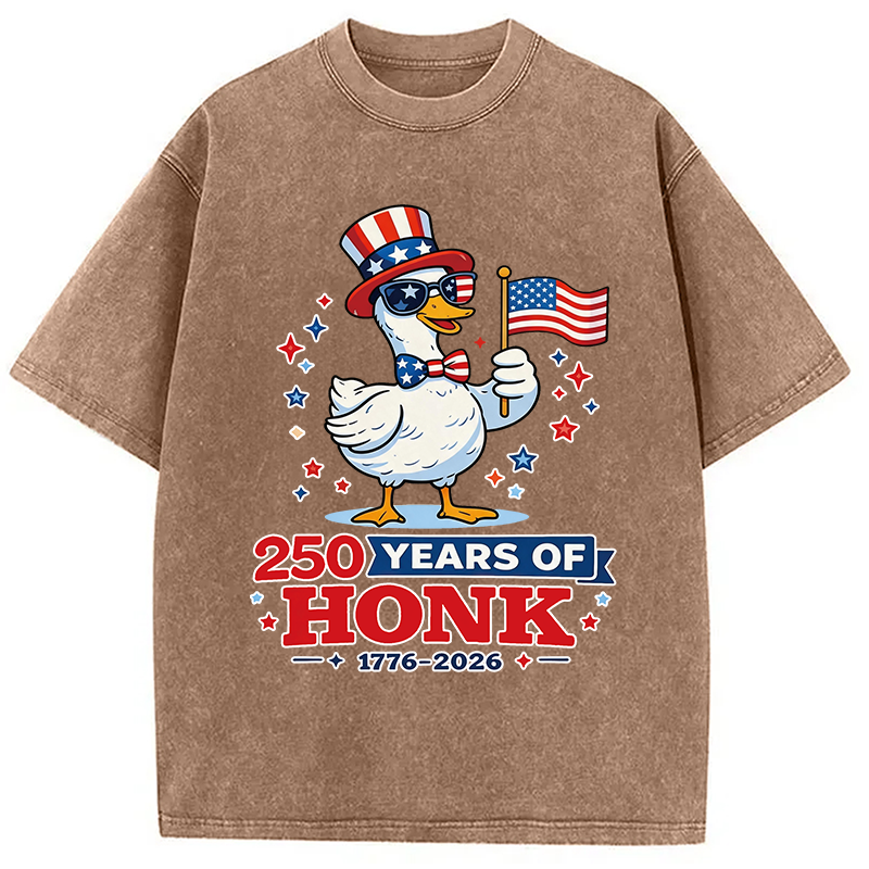 Modecanvas 250 Years of Honk DTG Printing Washed T-Shirt