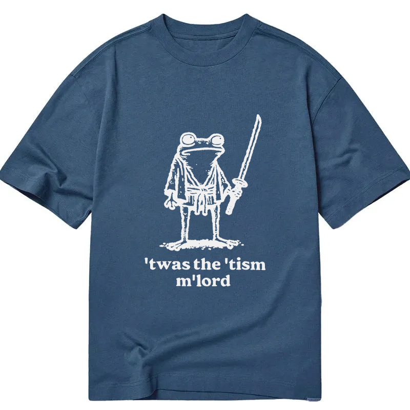 Modecanvas Focused Samurai Frog DTG Printing Classic T-Shirt-modecanvas