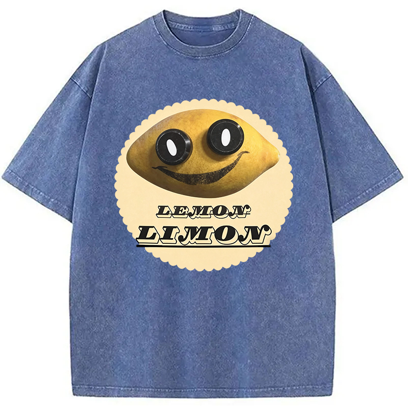 Modecanvas Poppys Playtime Limon DTG Printing Washed T-Shirt