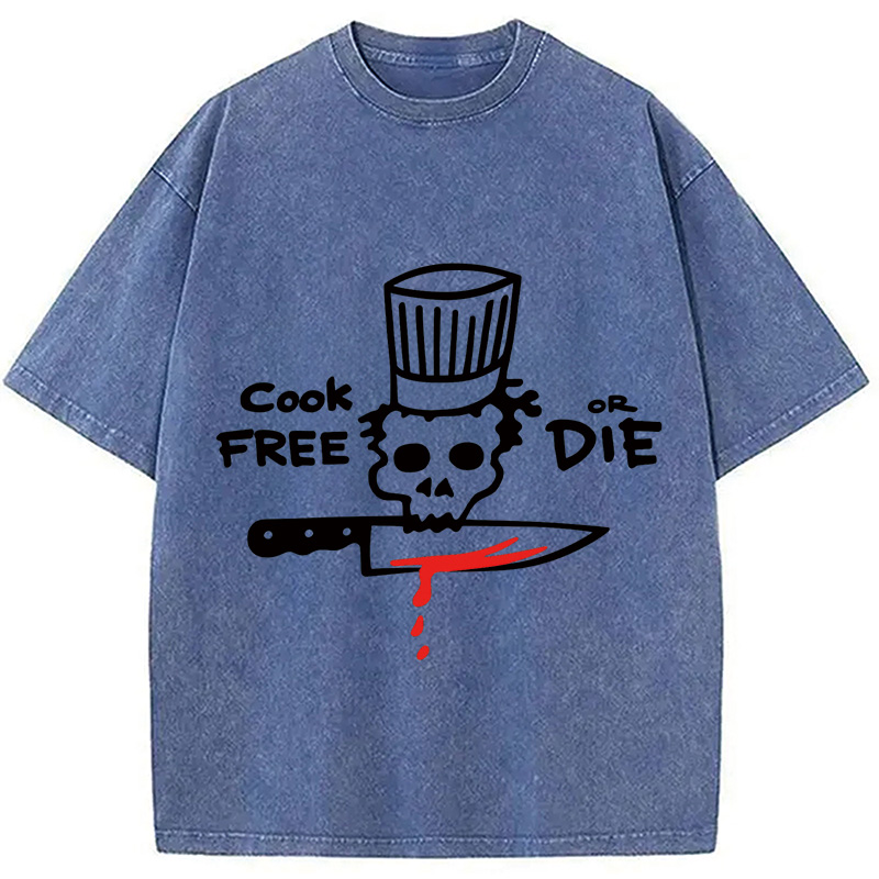Modecanvas Cook Free or Die Washed T-Shirt