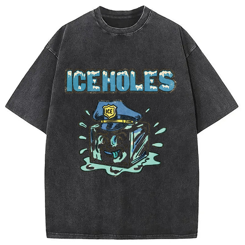 Modecanvas ICEHOLES DTG Printing Washed T-Shirt