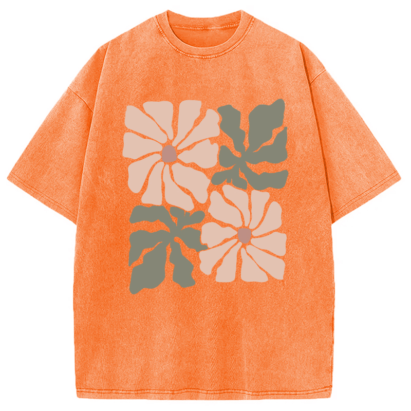 Modecanvas Boho Wildflower Washed T-Shirt