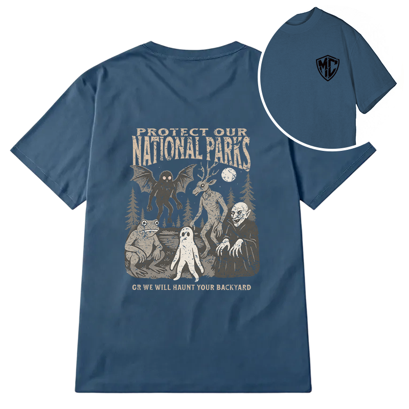 Modecanvas We Will Hurt Your Backyard DTG Printing Back Classic T-Shirt