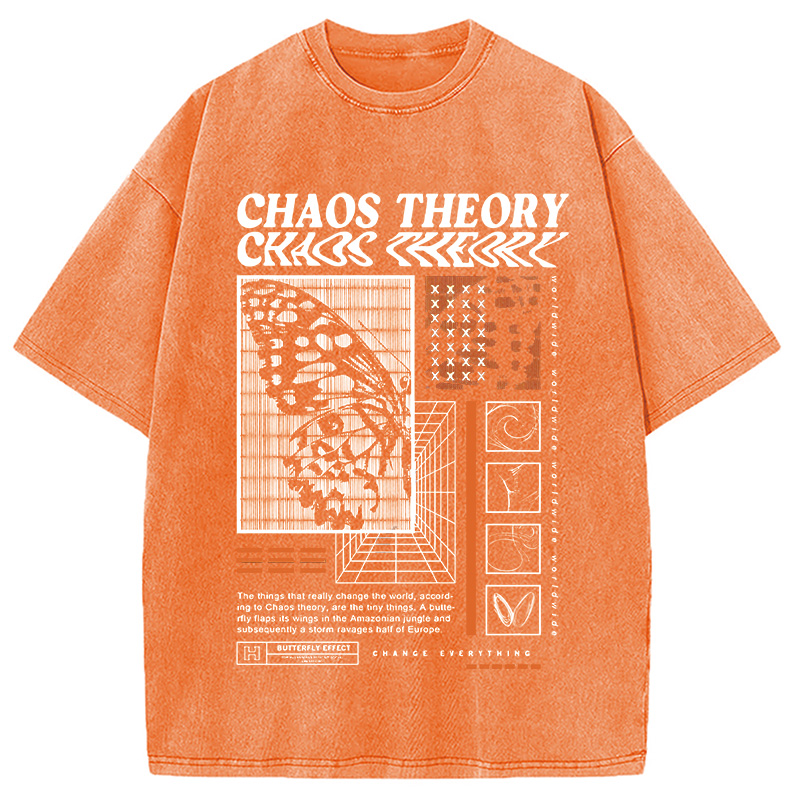 Modecanvas Chaos Theory Washed T-Shirt-modecanvas