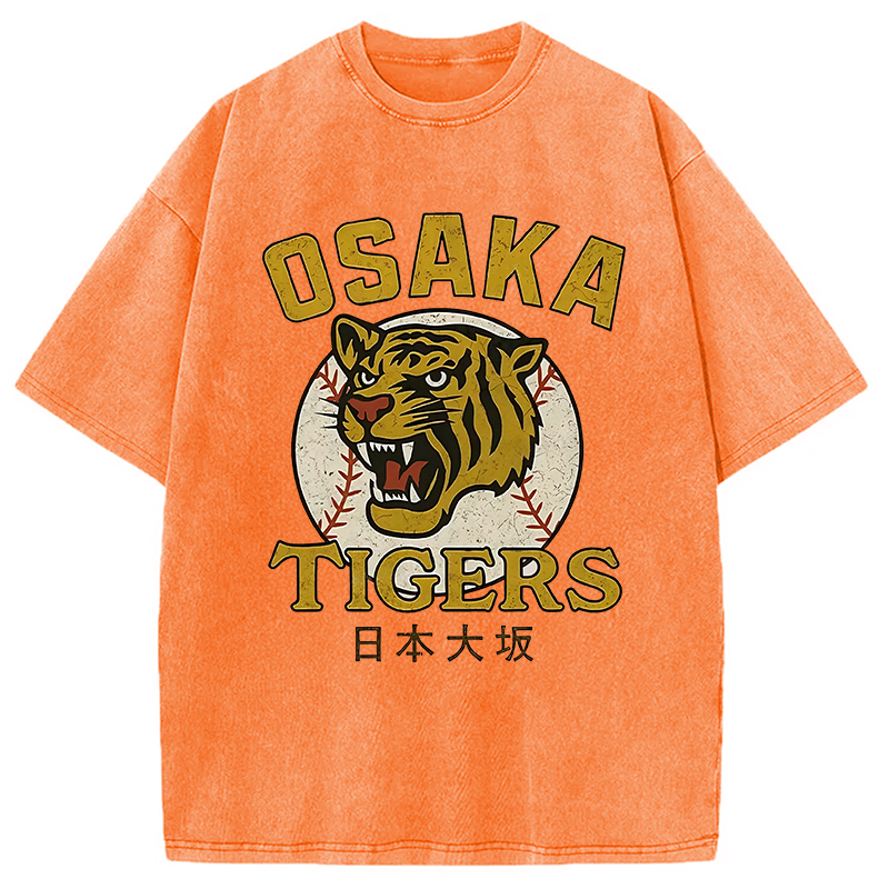 Modecanvas Funny Osaka Tigers Washed T-Shirt