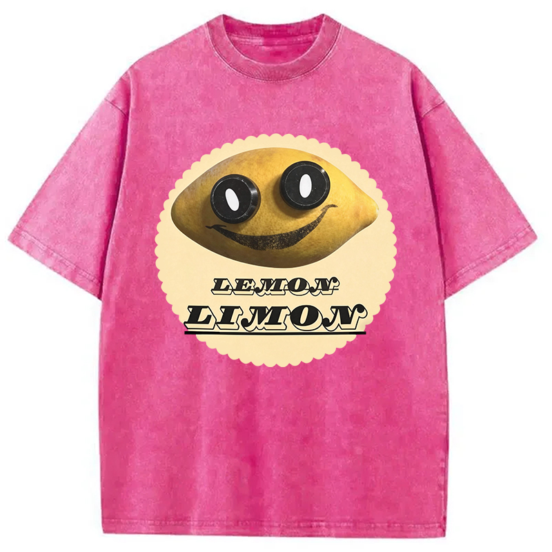 Modecanvas Poppys Playtime Limon DTG Printing Washed T-Shirt