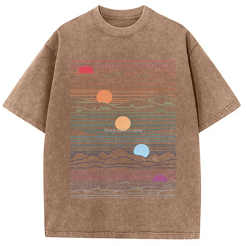 Modecanvas Under One Sun DTG Printing Washed T-Shirt