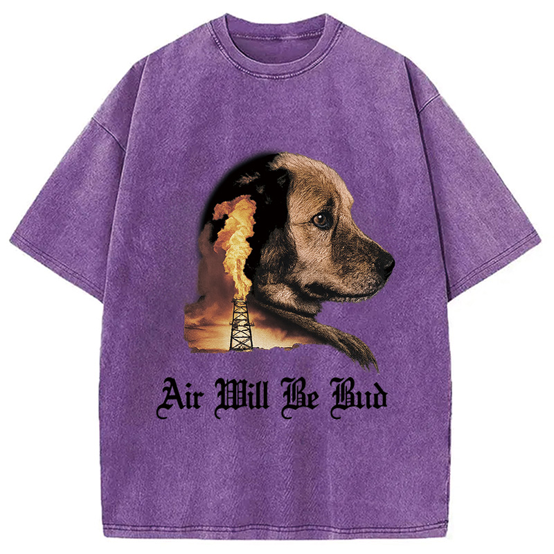 Modecanvas Air Will Be Bud Washed T-Shirt-modecanvas