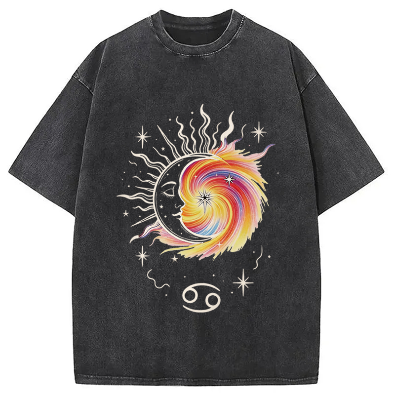 Modecanvas Balance Of Light And Soul? DTG Printing Washed T-Shirt
