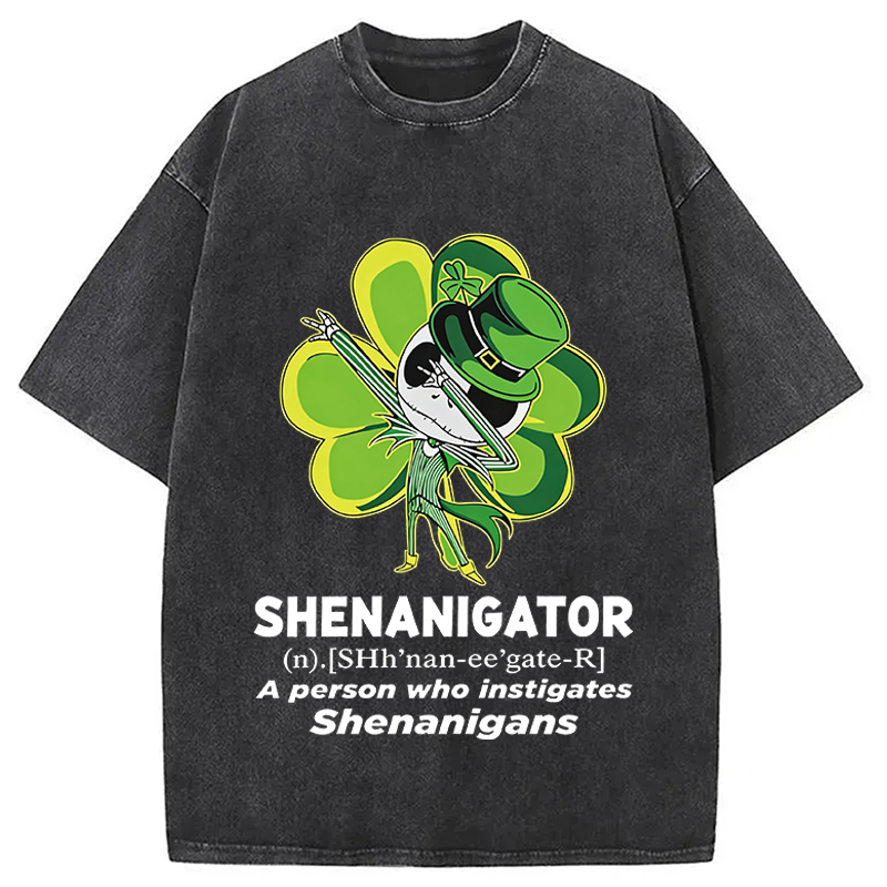 Modecanvas Shenanigator A Person DTG Printing Washed T-Shirt