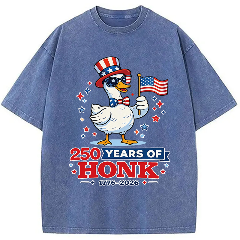 Modecanvas 250 Years of Honk DTG Printing Washed T-Shirt