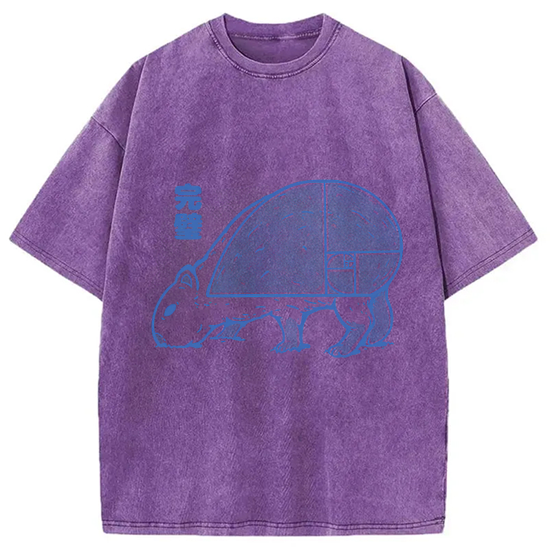 Modecanvas Capy Perfect Butt DTG Printing Washed T-Shirt