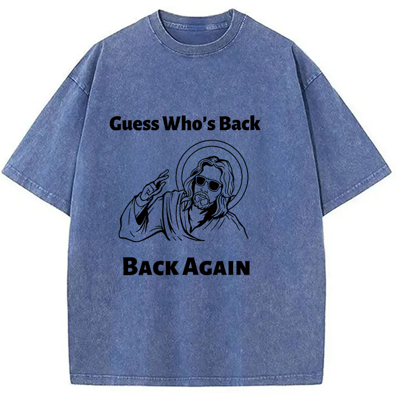 Modecanvas Funny Easter Jesus DTG Printing Washed T-Shirt