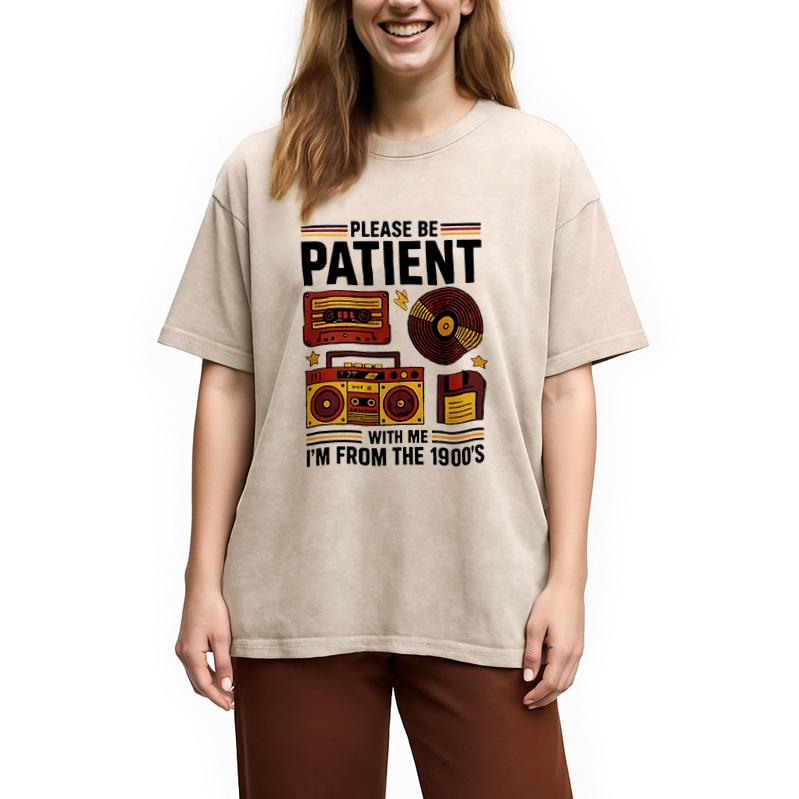 Modecanvas 90s Retro Stuff Washed T-Shirt