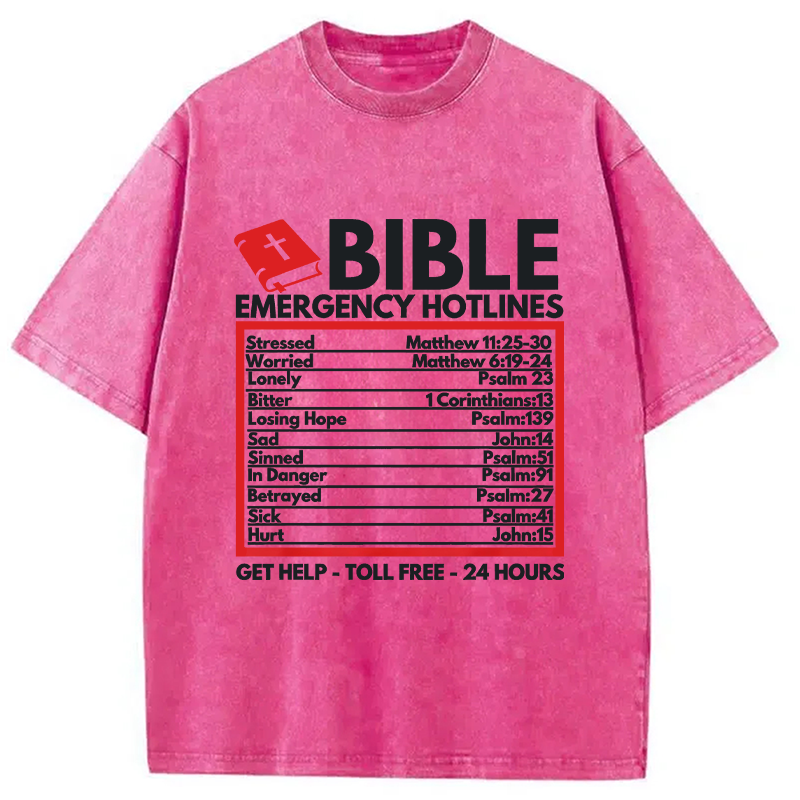 Modecanvas Funny Christian Jesus DTG Printing Washed T-Shirt
