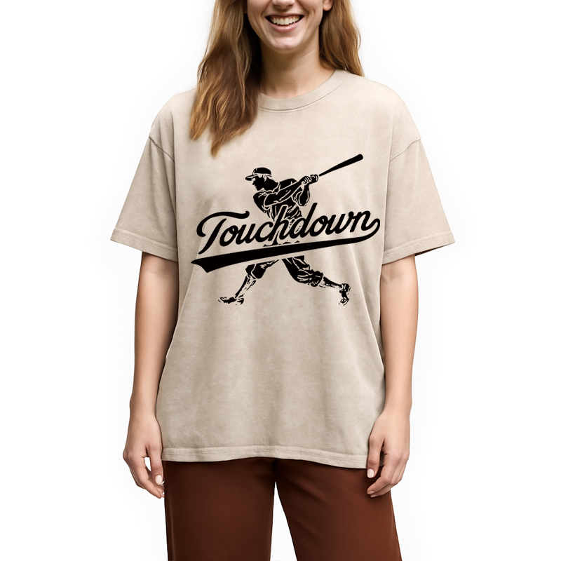 Modecanvas Touchdown DTG Printing Washed T-Shirt