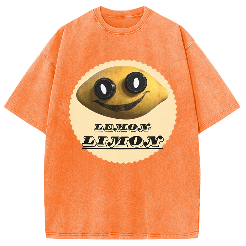 Modecanvas Poppys Playtime Limon DTG Printing Washed T-Shirt