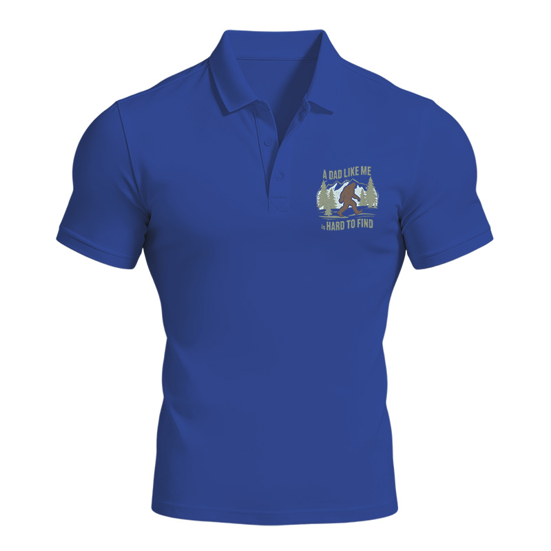 Modecanvas Bigfoot Funny Camping Dad Polo Shirt