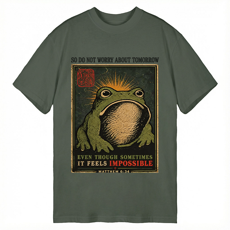 Modecanvas So Do Not Worry About Tomorrow DTG Printing Classic T-Shirt-modecanvas