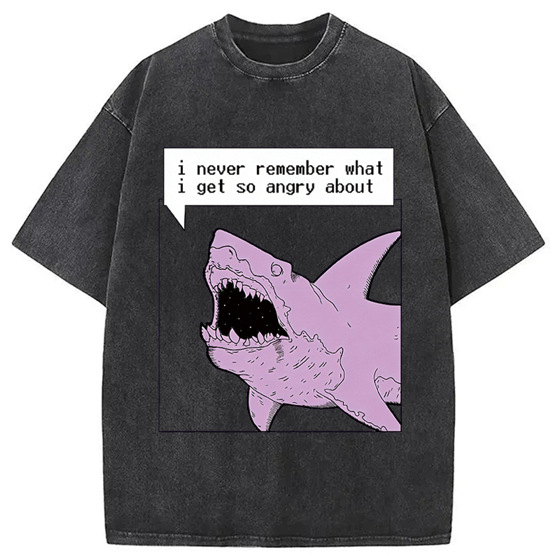 Modecanvas Angry About What? DTG Printing Washed T-Shirt