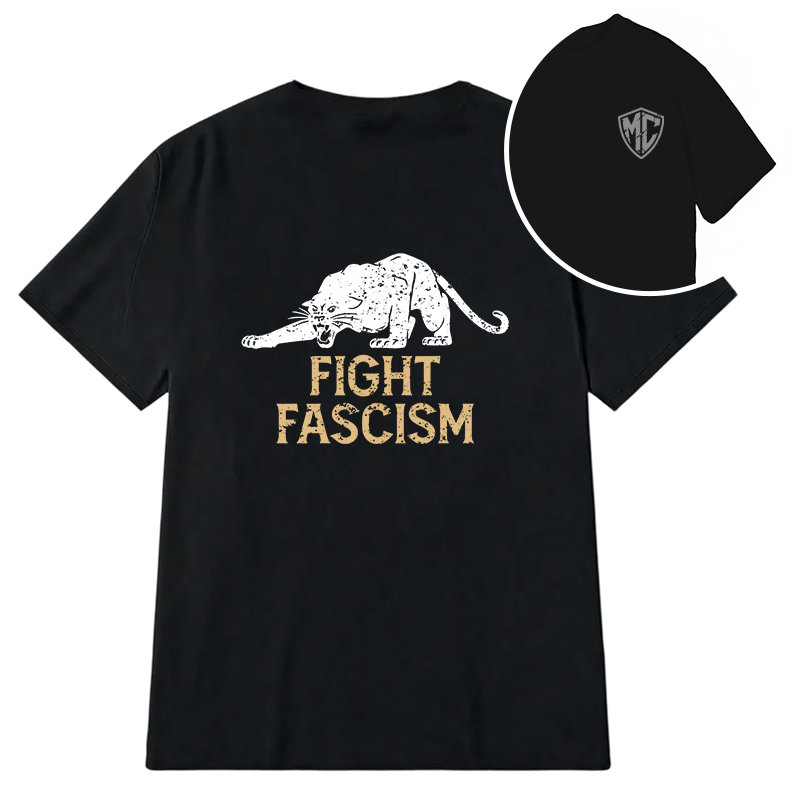Modecanvas Fight Black Panther DTG Printing Back Classic T-Shirt