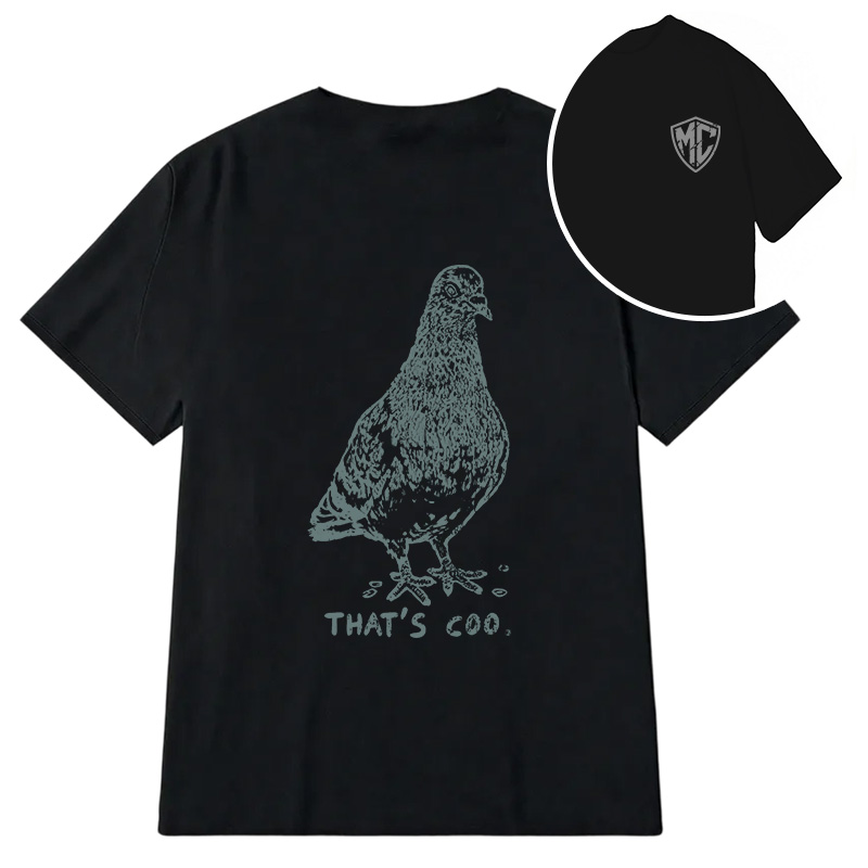 Modecanvas That's Coo Pigeon DTG Printing Back Classic T-Shirt