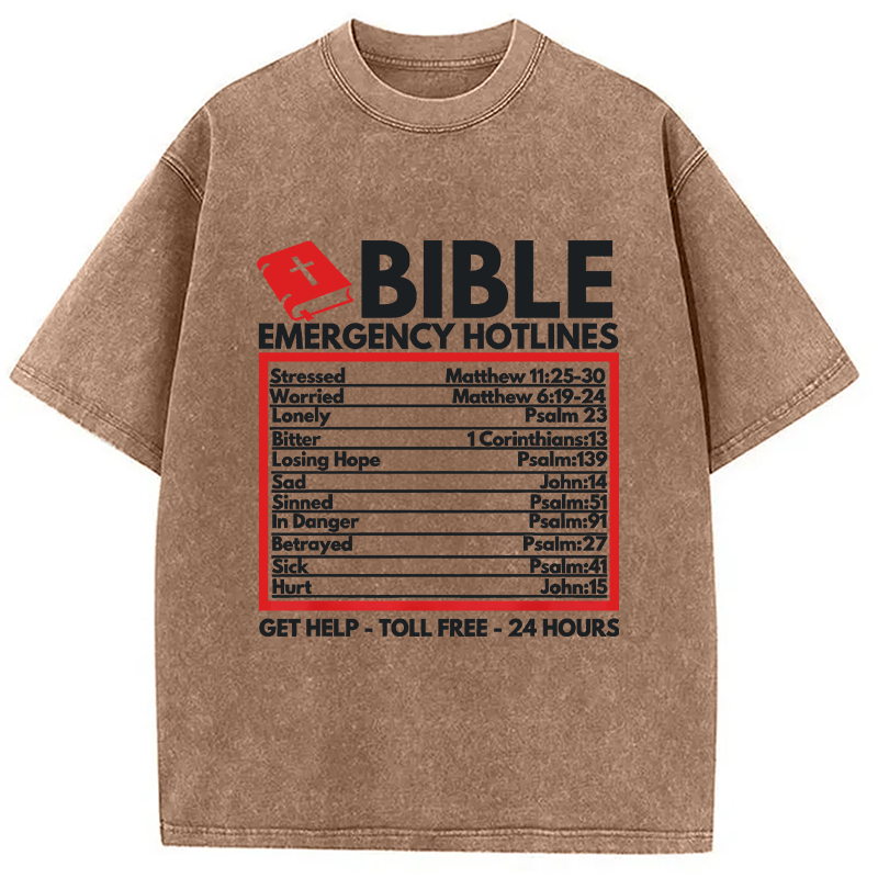 Modecanvas Funny Christian Jesus DTG Printing Washed T-Shirt