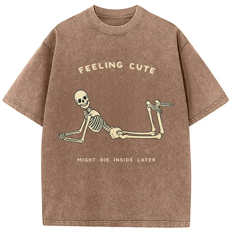 Modecanvas We Shall See DTG Printing Washed T-Shirt-modecanvas