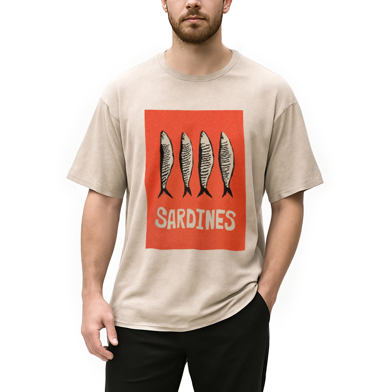 Modecanvas Sardines Japanese Washed T-Shirt