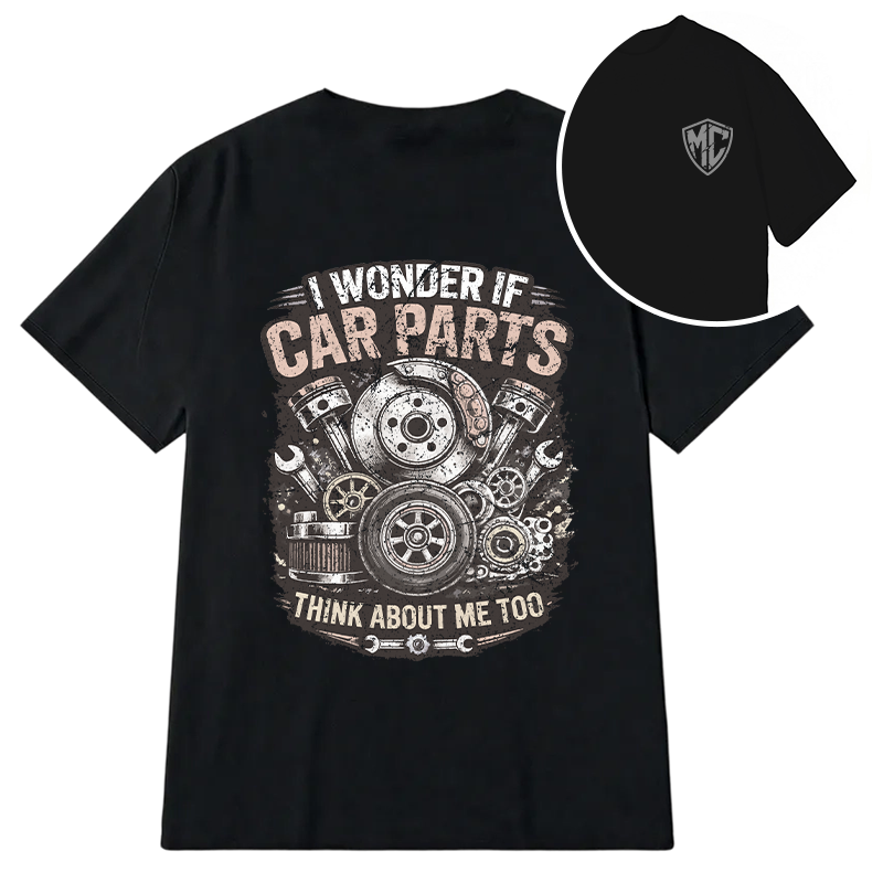 Modecanvas Vintage Car Parts DTG Printing Back Classic T-Shirt