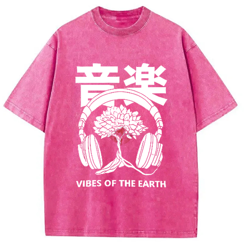 Modecanvas Music DJ Hip Hop Washed T-Shirt