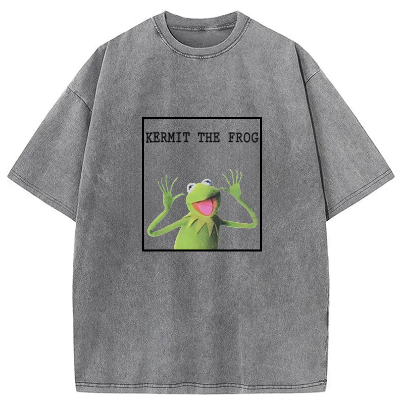 Modecanvas The Frog Meme Washed T-Shirt