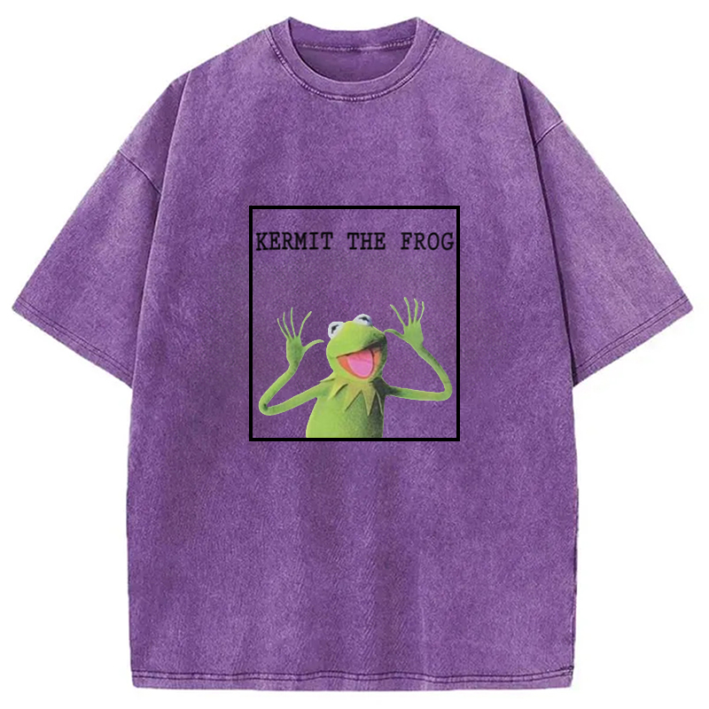 Modecanvas The Frog Meme Washed T-Shirt