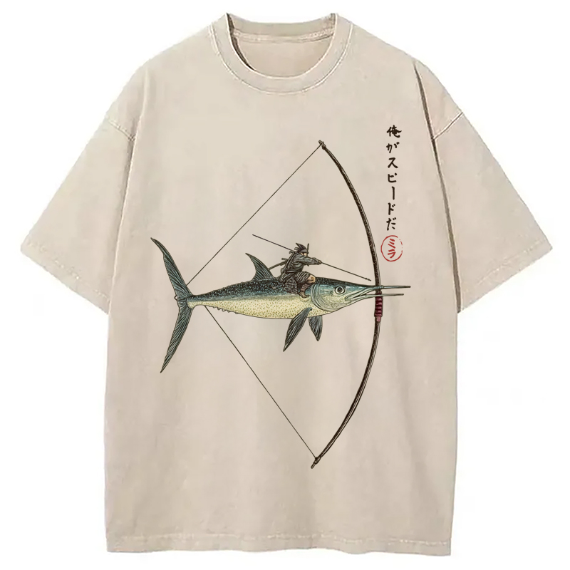 Modecanvas I Am Speed Washed T-Shirt-modecanvas