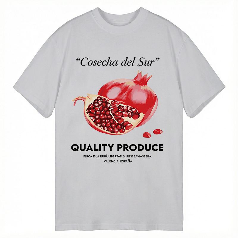 Modecanvas Pomegranate Prin DTG Printing Classic T-Shirt-modecanvas