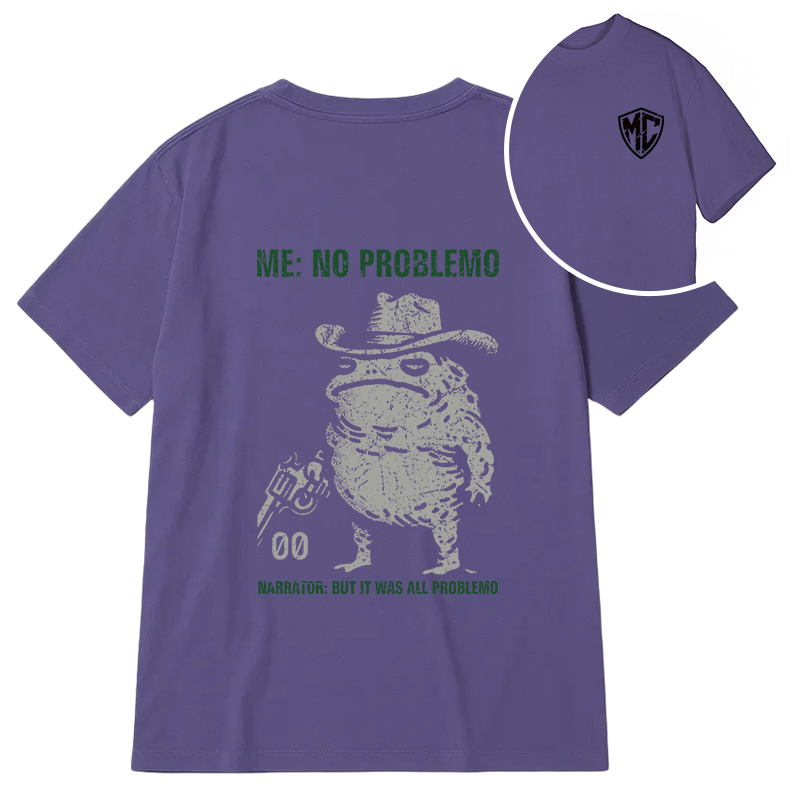 Modecanvas No Problemo Frog DTG Printing Back Classic T-Shirt