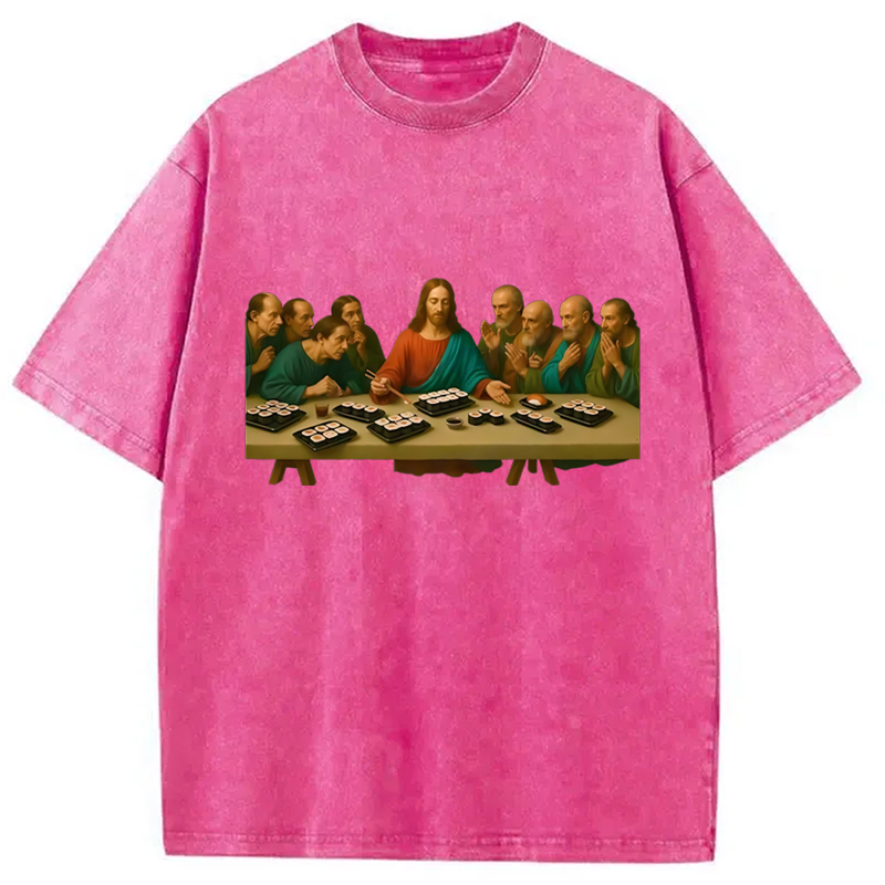 Modecanvas The Last Sush Washed T-Shirt